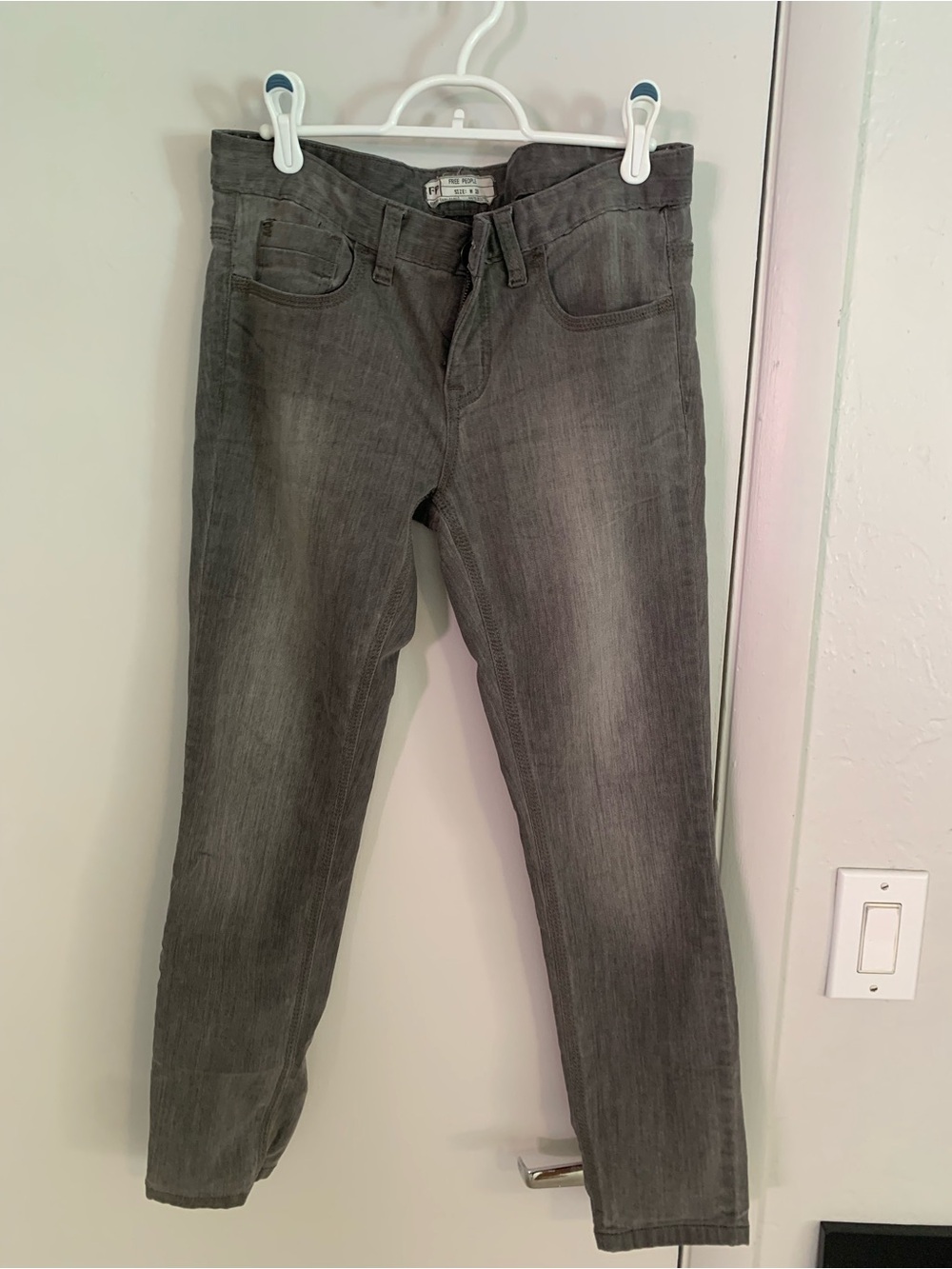 Free People Women’s Gray Skinny Jeans